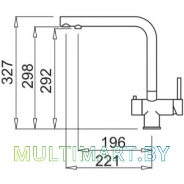 Смеситель Elleci Tourmaline M79 Aluminium (MMKTOU79) картинка 2